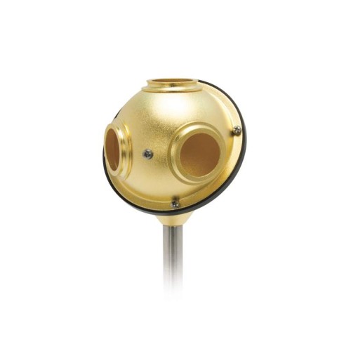 3-Port Integrating Sphere, 3 in., Diffuse Gold Coating