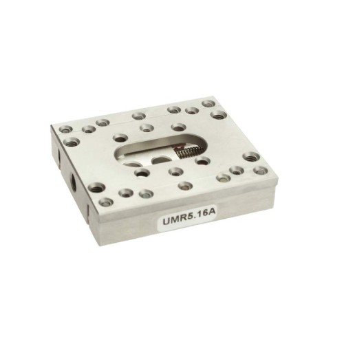 Double-Row Ball Bearing Linear Stage, Aperture, 16 mm Travel, M3, M4 and M6