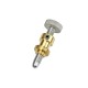 Knob Adjustment Screw, Braked, 19.1 mm Travel, Ball Tip, 1/4-100