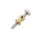 Knob Adjustment Screw, Braked, 25.4 mm Travel, Ball Tip, 1/4-80