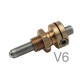 Miniature Hex Adjustment Screw, 100 TPI, 12.7 mm, Side Lock, Vacuum