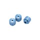 Threaded Knob, 8-100, Blue Anodized, 3-Pack