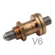 Vacuum Compatible Hex Adjustment Screw, 100 TPI, 12.7 mm, End Lock