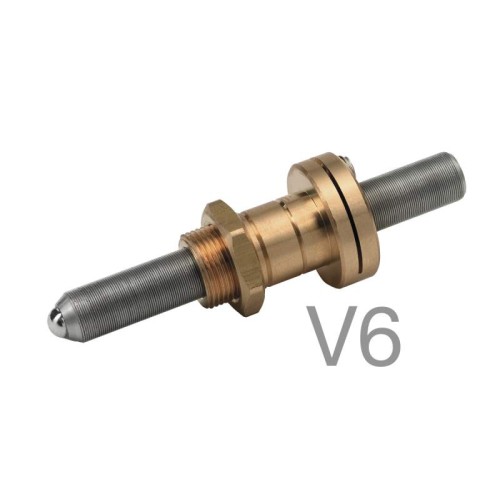 Vacuum Compatible Hex Adjustment Screw, 100 TPI, 25.4 mm, End Lock