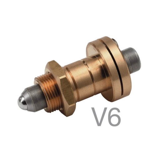 Vacuum Compatible Hex Adjustment Screw, 100 TPI, 6.35 mm, End Lock