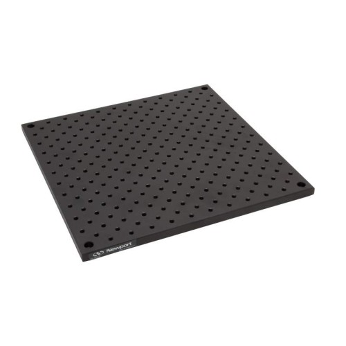 Solid Aluminum Optical Breadboard, 12 x 12 in., Double Density 1/4-20 Grid