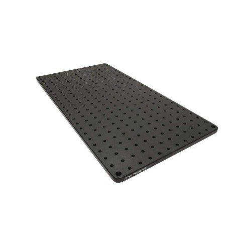 Solid Aluminum Optical Breadboard, 12 x 24 in., 1 in. 1/4-20 Grid