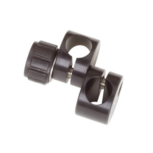 Adjustable-Angle Post Clamp, for 8 mm posts, M4 Thread, Metric