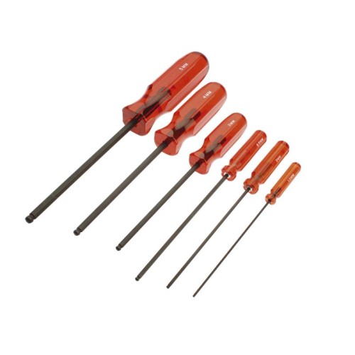 Ball driver Tool Set, Includes: 1.5, 2, 2.5, 3, 4 & 5 mm Wrenches