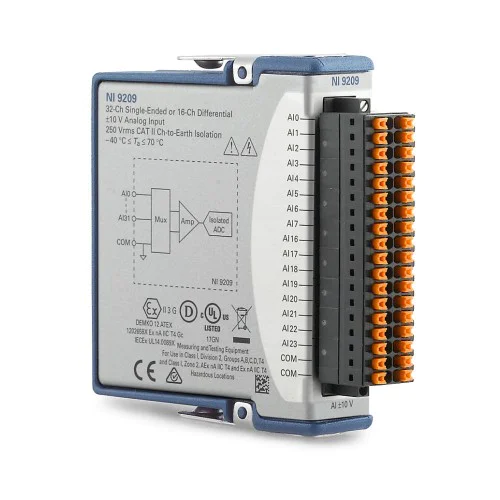 NI (National Instruments) NI-9209 ±10 V, 500 S/s, 16-Channel C Series Voltage Input Module