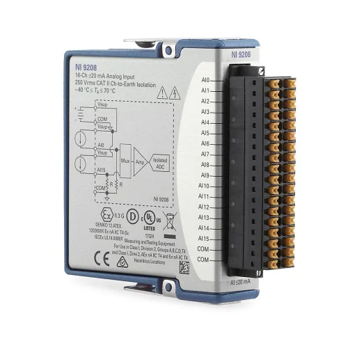 NI (National Instruments) NI-9208 500 S/s, ±20 mA, 16-Channel C Series Current Input Module