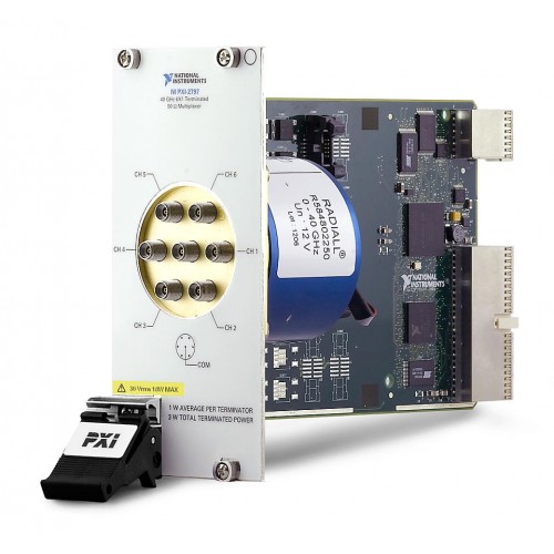 NI (National Instruments) PXI-2797 40 GHz, 50 Ω, 6x1 (SP6T) Terminated PXI RF Multiplexer Switch Module