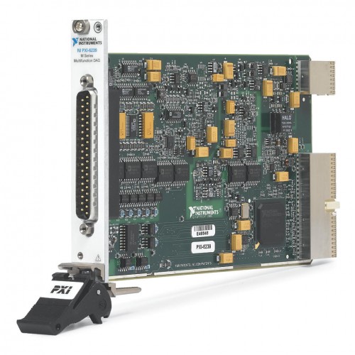 NI (National Instruments) PXI-6239 8 AI (16-Bit, 250 kS/s), 2 AO, 6 DI, 4 Sinking DO, Bank-Isolated, PXI Multifunction I/O Module