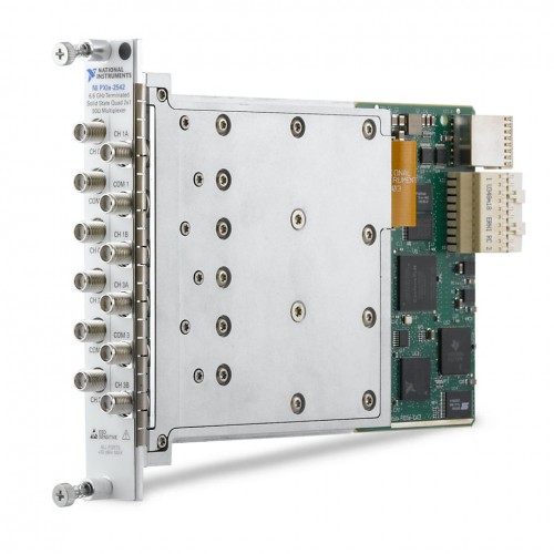 NI (National Instruments) PXIe-2542 PXIe, 6.6 GHz, 50 Ω, Solid-State, Quad 2x1 PXI RF Relay Module