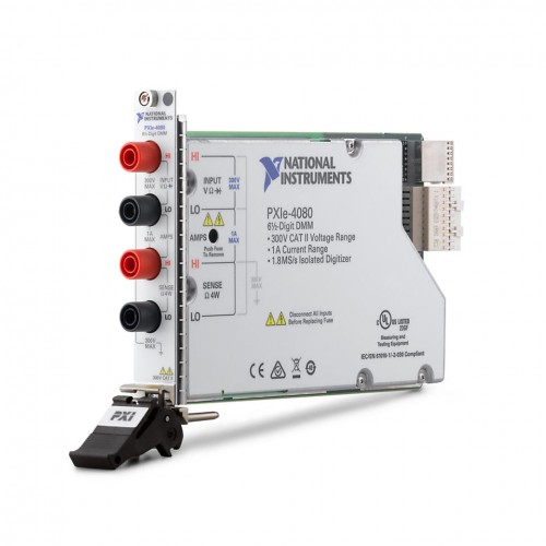 NI (National Instruments) PXIe-4080 PXIe, 6½-Digit, ±300 V, Onboard 1.8 MS/s Isolated Digitizer, PXI Digital Multimeter