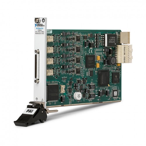 NI (National Instruments) PXIe-6124 PXIe, 4 AI (16-Bit, 4 MS/s/ch), 2 AO, 24 DIO, PXI Multifunction I/O Module