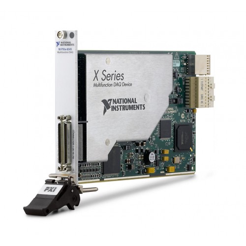 NI (National Instruments) PXIe-6345 PXIe, 80 AI (16-Bit, 500 kS/s), 2 AO, 24 DIO, PXI Multifunction I/O Module