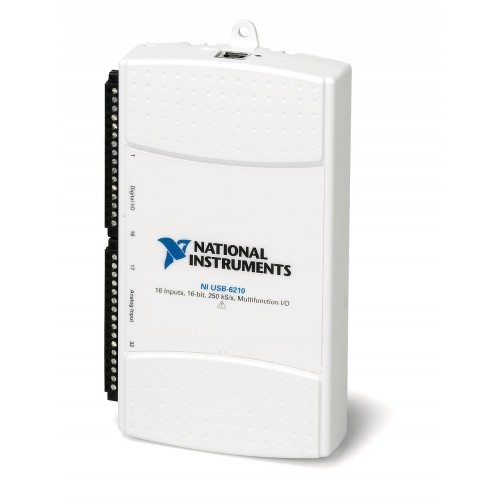 NI (National Instruments) USB-6210 16 AI (16-Bit, 250 kS/s), 4 DI, 4 DO USB Multifunction I/O Device